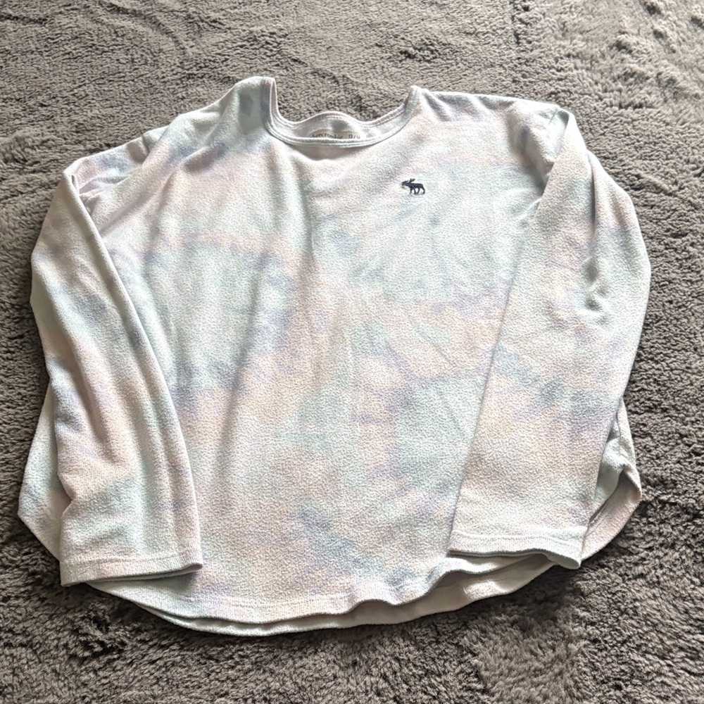 Abercrombie & Fitch Pastel Tie-Dye Pullover Top - Mint, Lavender, Blush